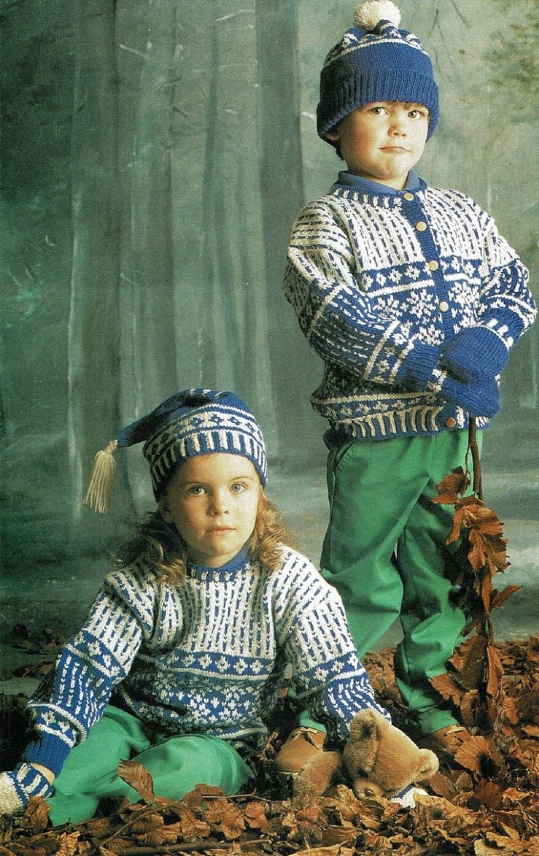 Knitted Dress And Sweater Patterns For Children