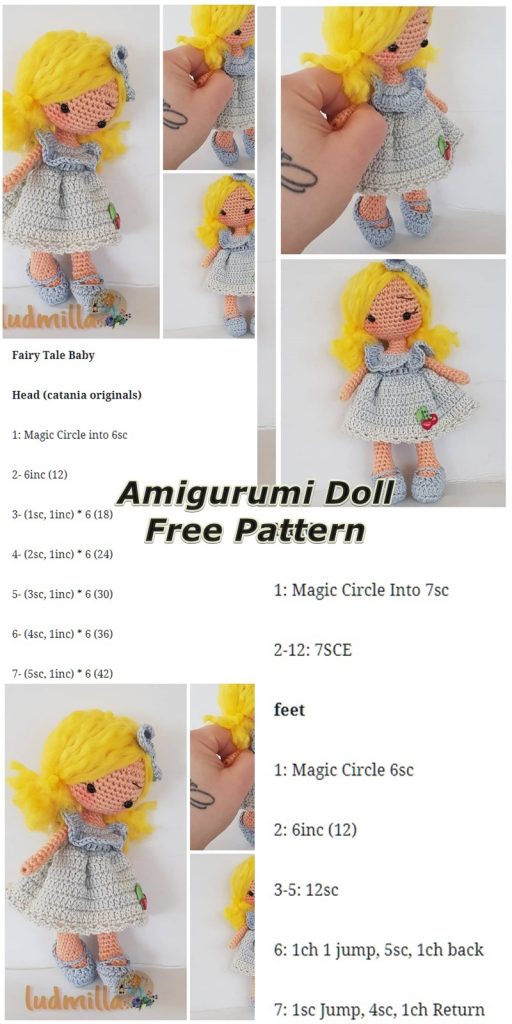Amigurumi Doll Fairy Tale Baby Free Crochet Pattern – Amigurumi