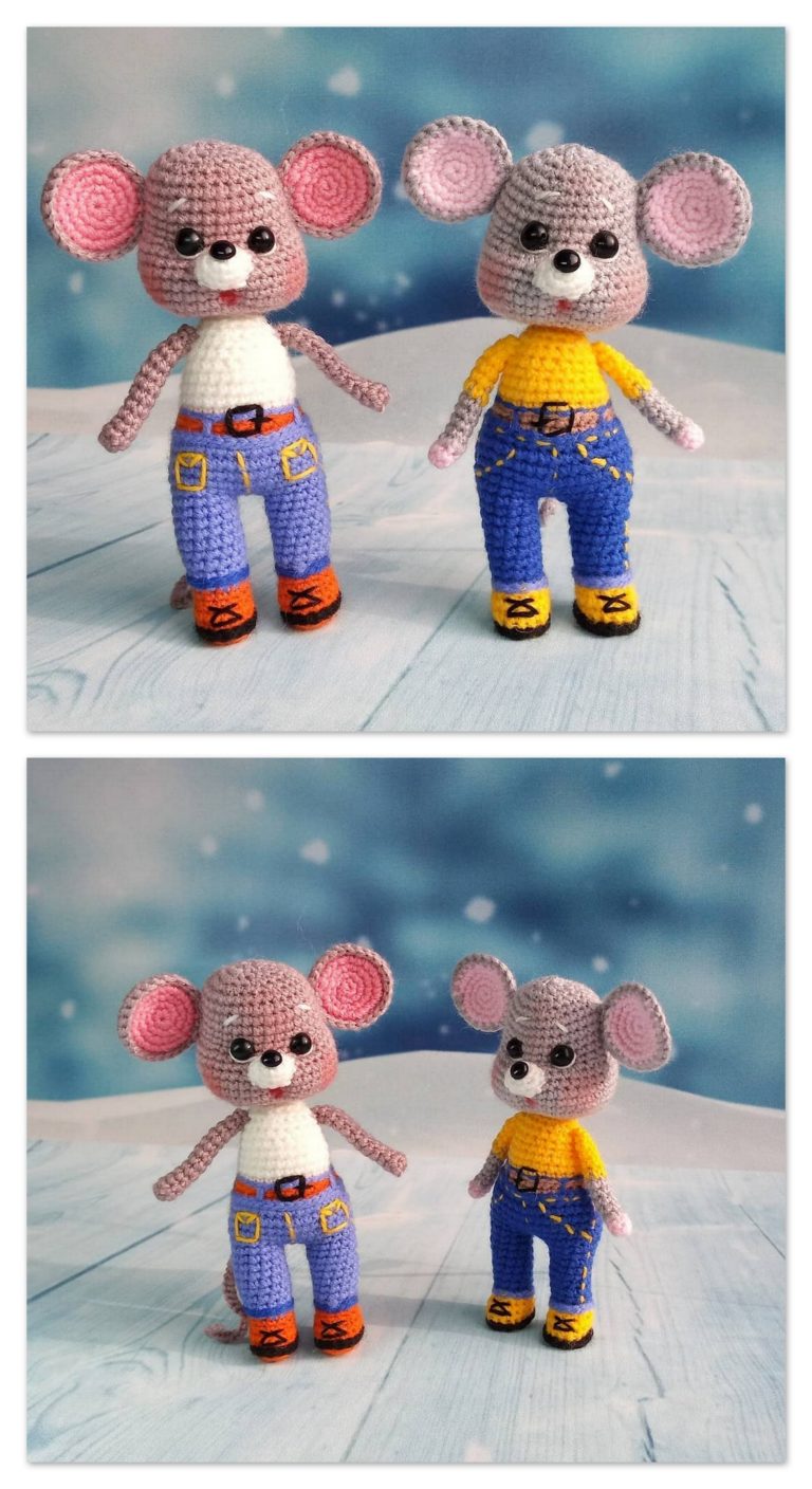 Amigurumi Cute Mouse And Animal Free Crochet Patterns