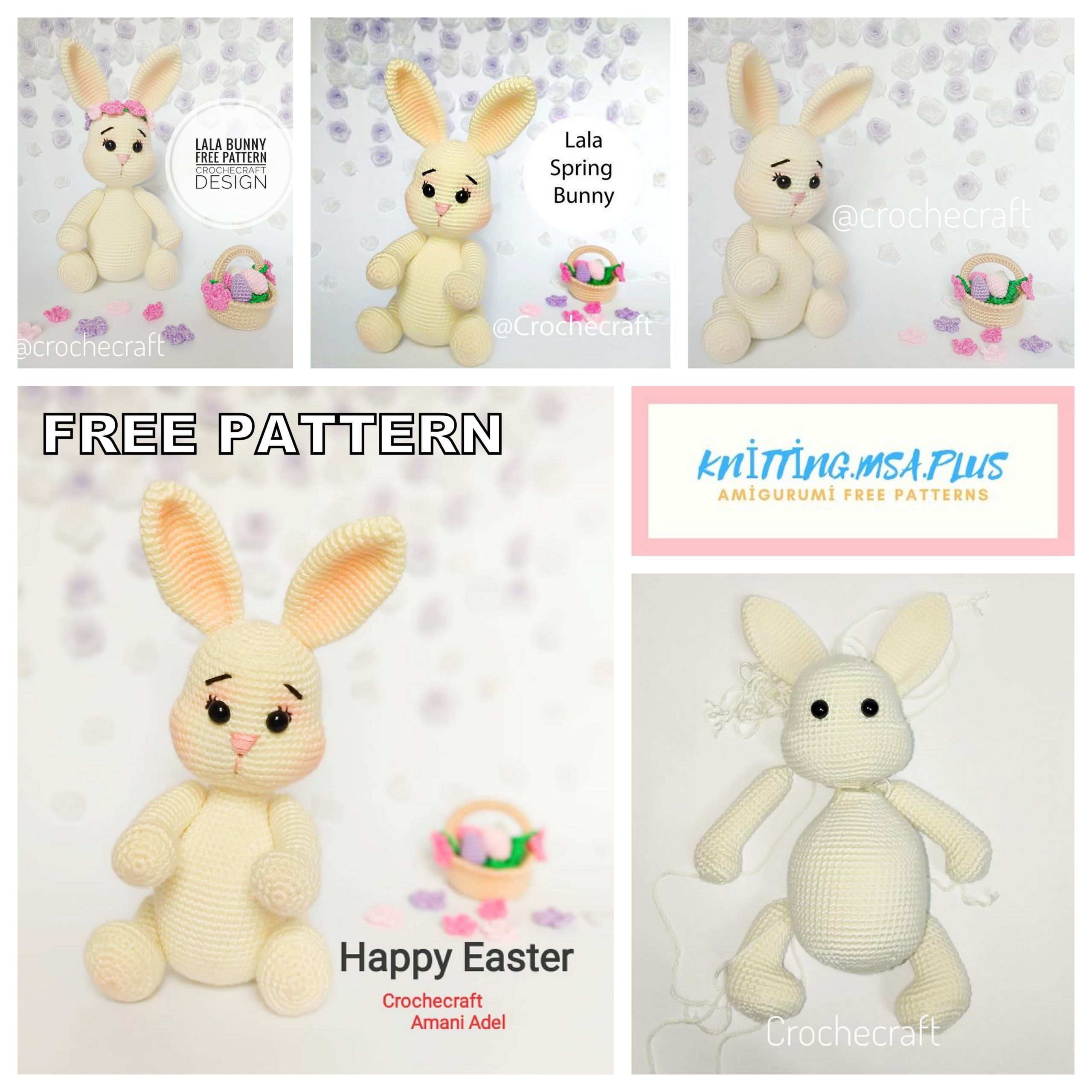 Amigurumi Lala Spring Bunny Free Crochet Pattern