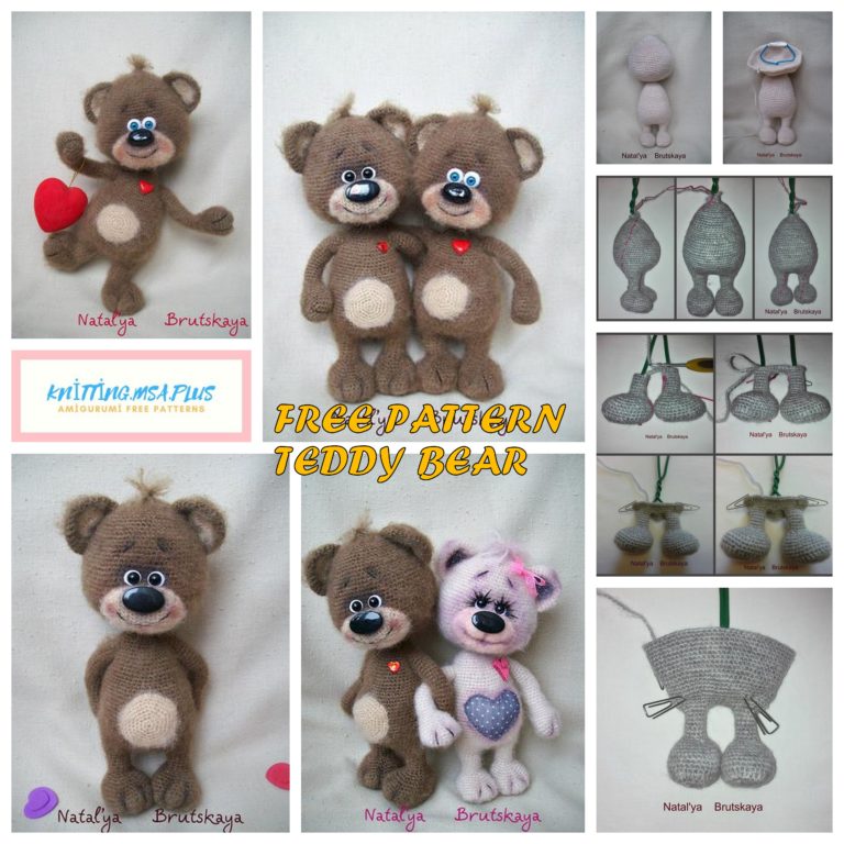 Amigurumi Teddy Bear Free Crochet Pattern and Tutorial