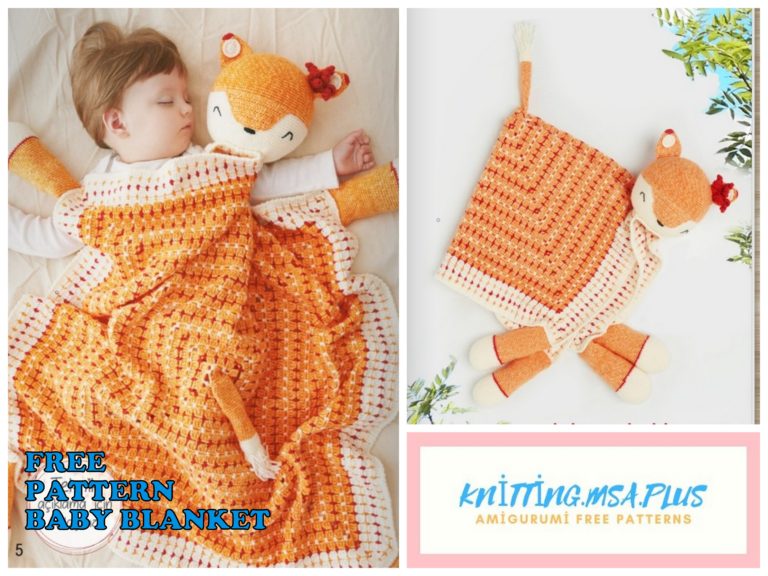Amigurumi Fox Baby Blanket Free Crochet Pattern