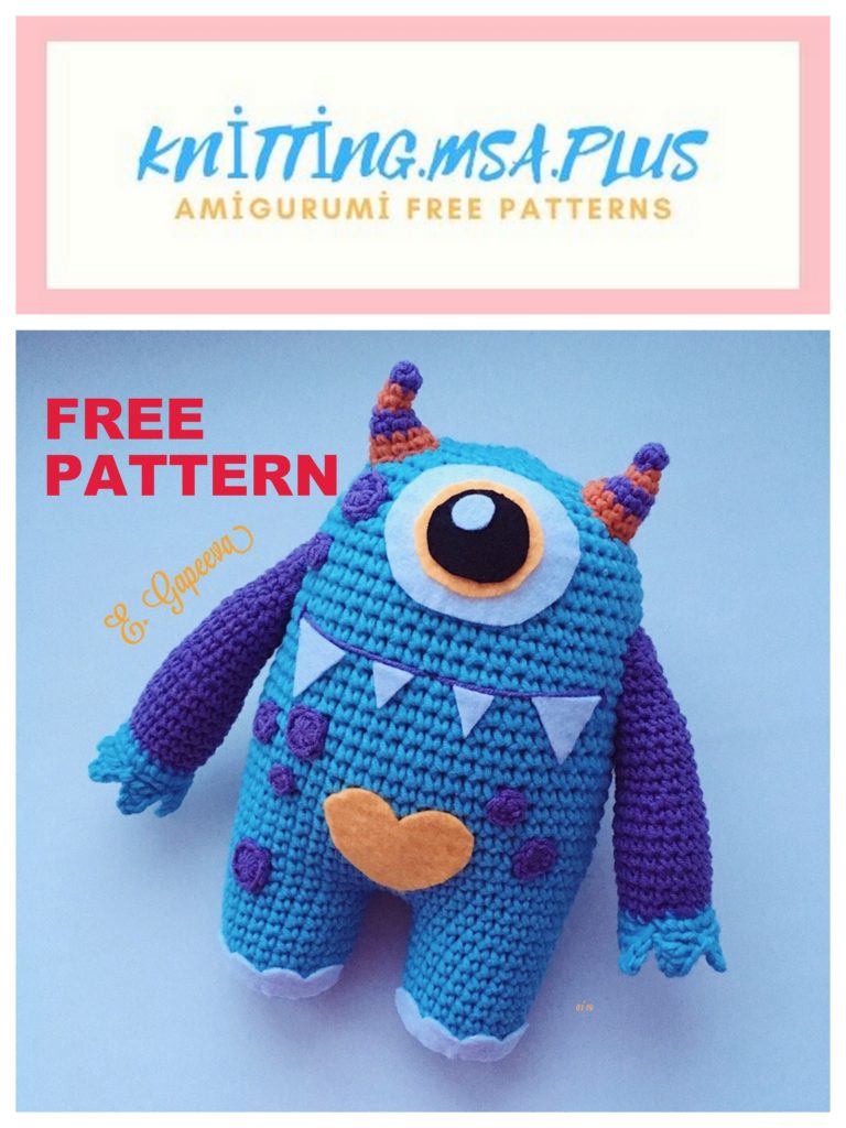 Amigurumi Monster Free Crochet Pattern