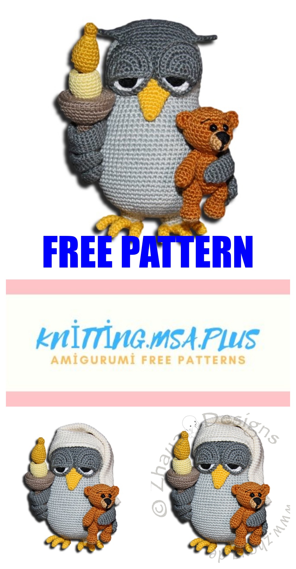 Amigurumi Night Owl Free Crochet Pattern – Amigurumi