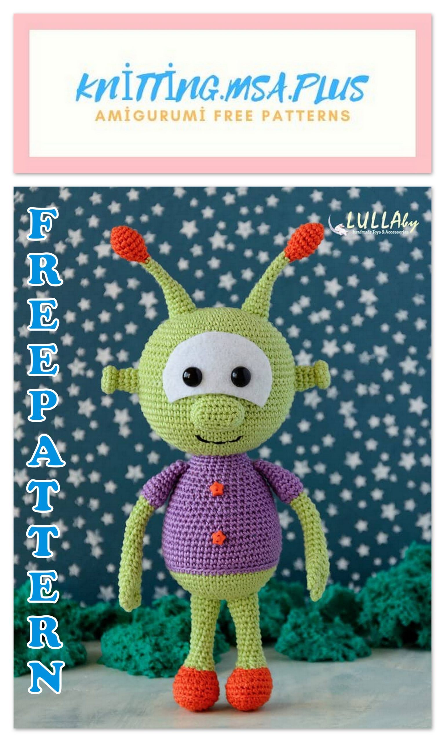 Amigurumi Alien Free Crochet Pattern