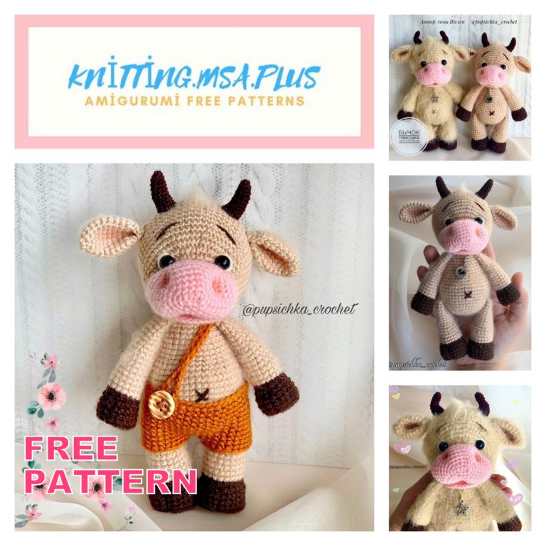 Amigurumi Cow Free Crochet Pattern